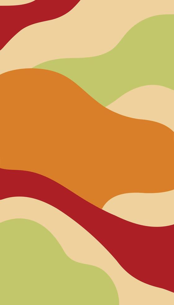 A colorful abstract background with a red, orange and green stripe vector
