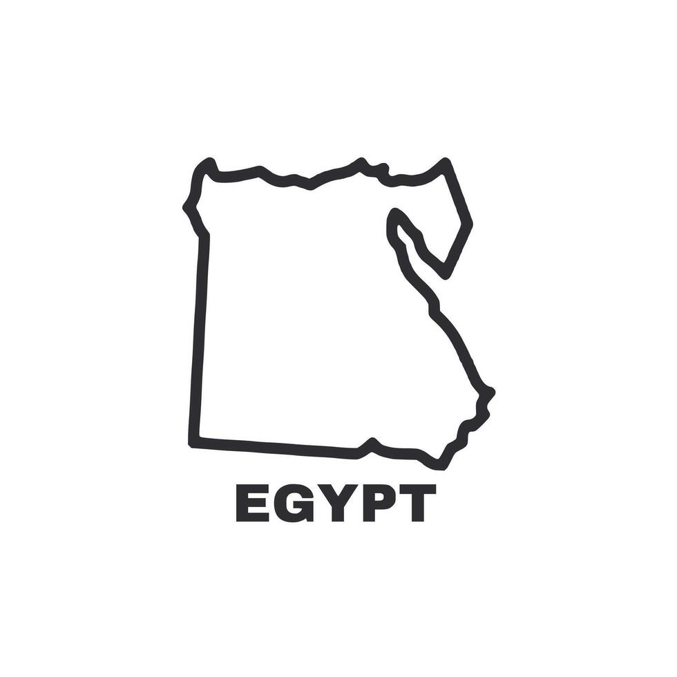 A map of Egypt is shown in black and white vector