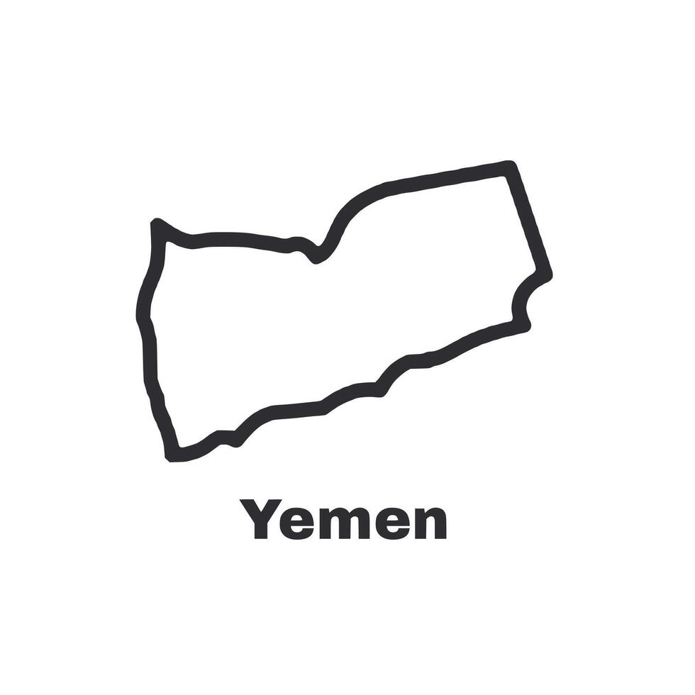 A map of Yemen vector