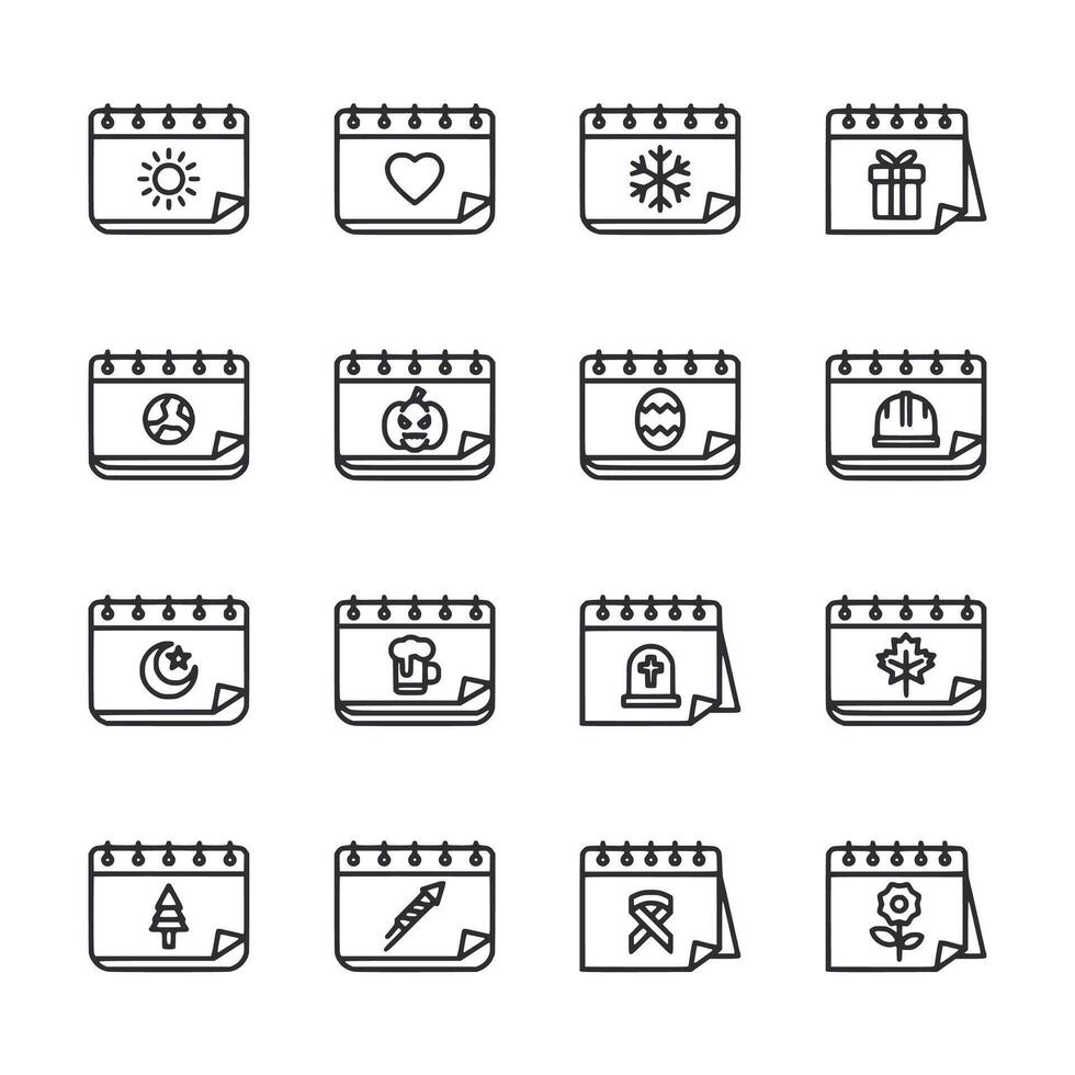 A set of 12 different calendar designs vector