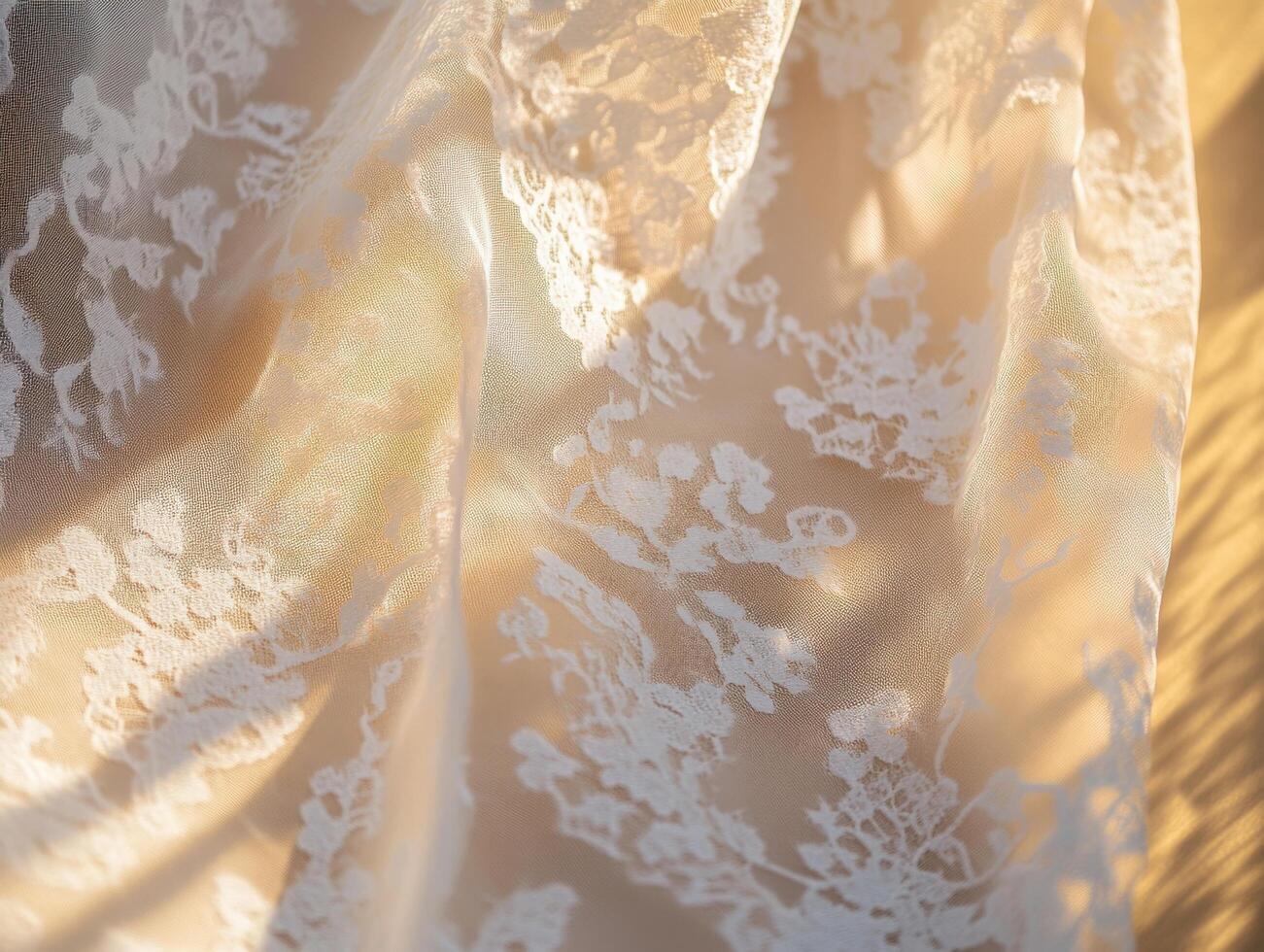 Sun Beams Through Delicate Lace photo