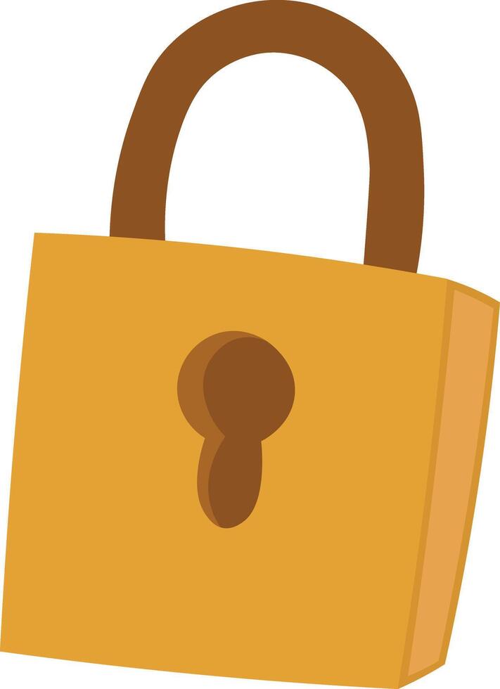 Cartoon Style Padlock Illustration vector