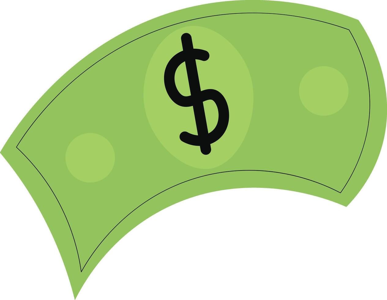Dollar Bill Simple vector
