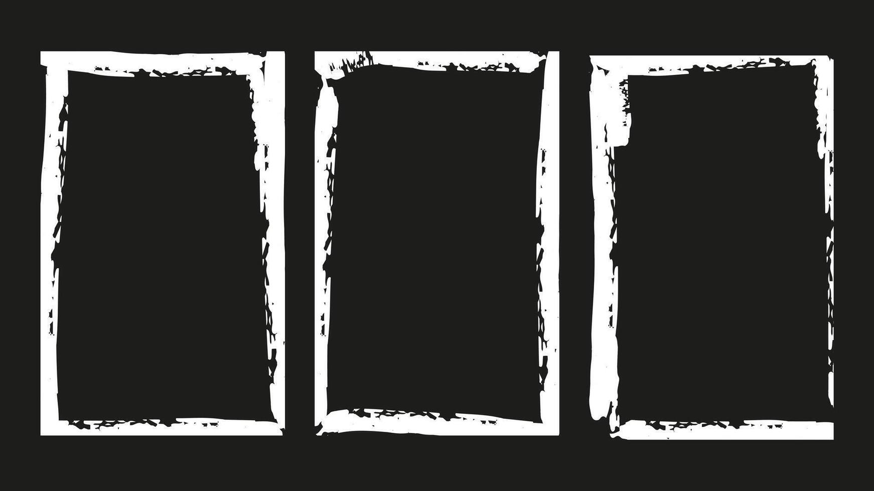 Frame Photo grunge texture Overlay effect set. Design for social media flyer poster screen print card background. illustration. vector