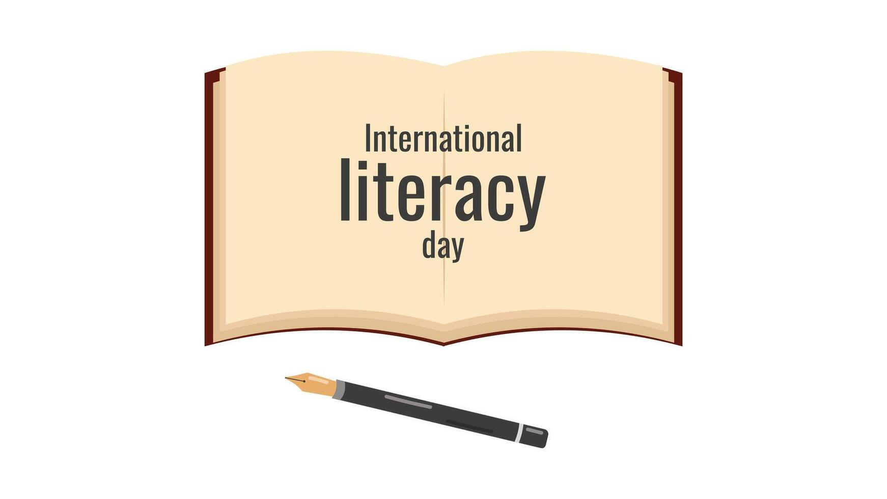 International Book Day literacy day Read education. Educational layout design of promotional materials for website social networks and blog. illustration. vector