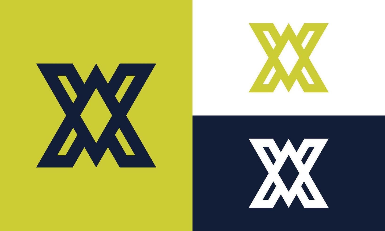 Balanced monogram X logo. vector