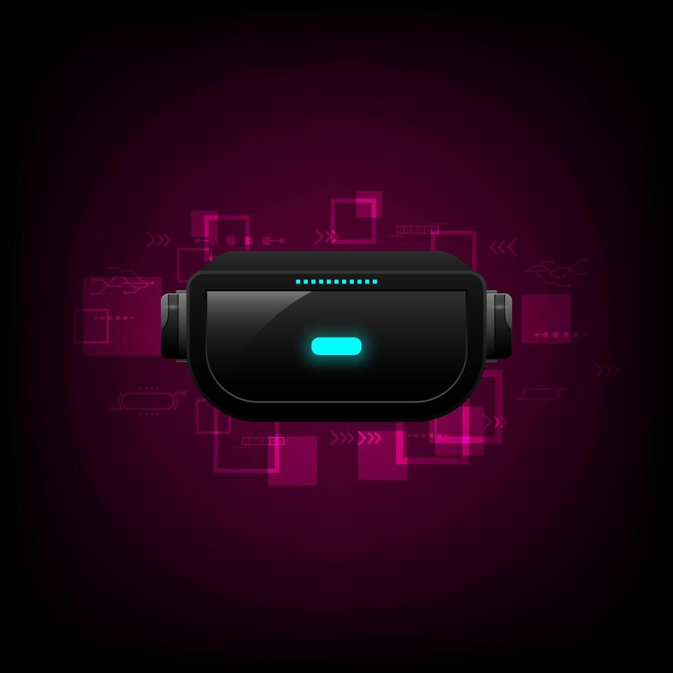 Abstract background with 3d virtual simulation vector