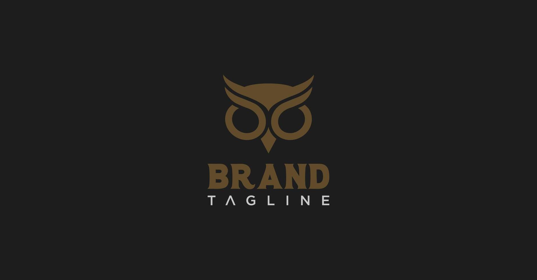 Minimal Owl Simple Logo vector