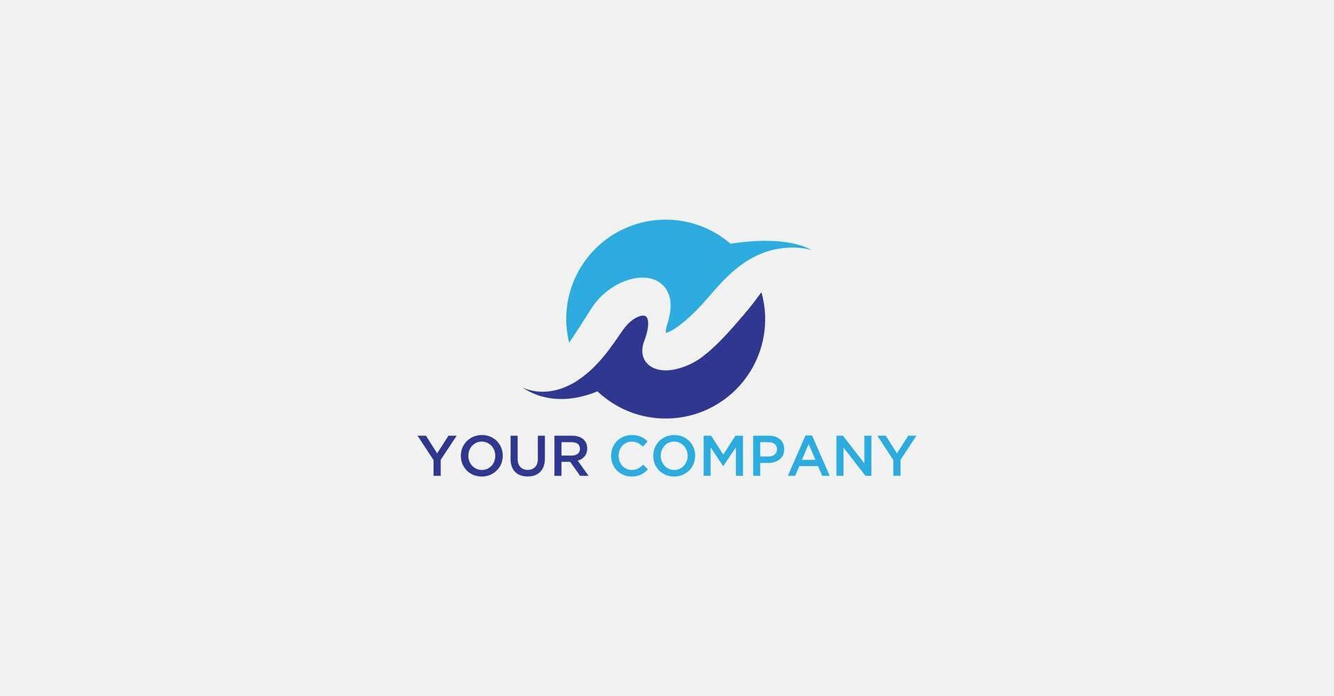 Letter N Minimal Logo vector