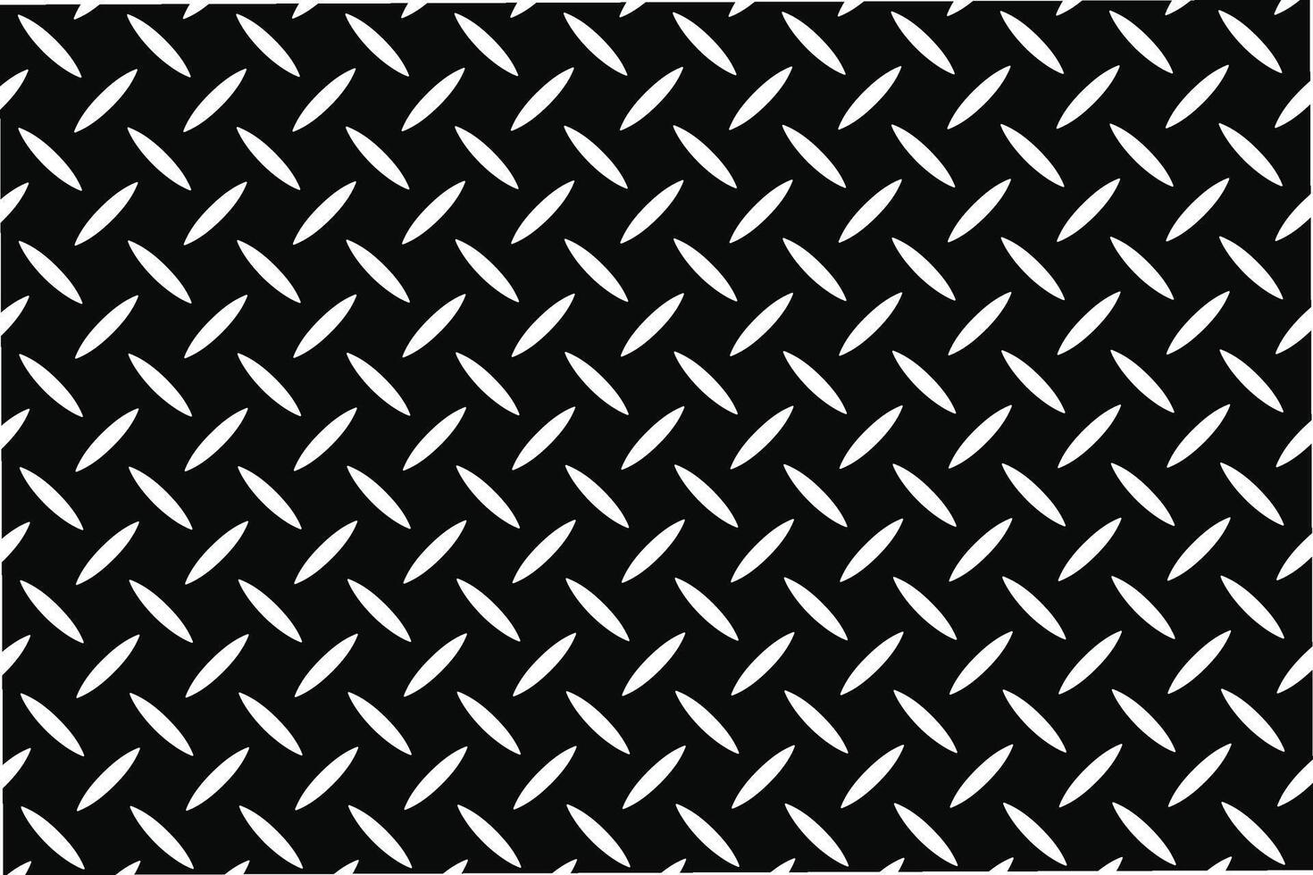 black and white metal tread diamond plate pattern steel texture flat illustration wallpaper background vector