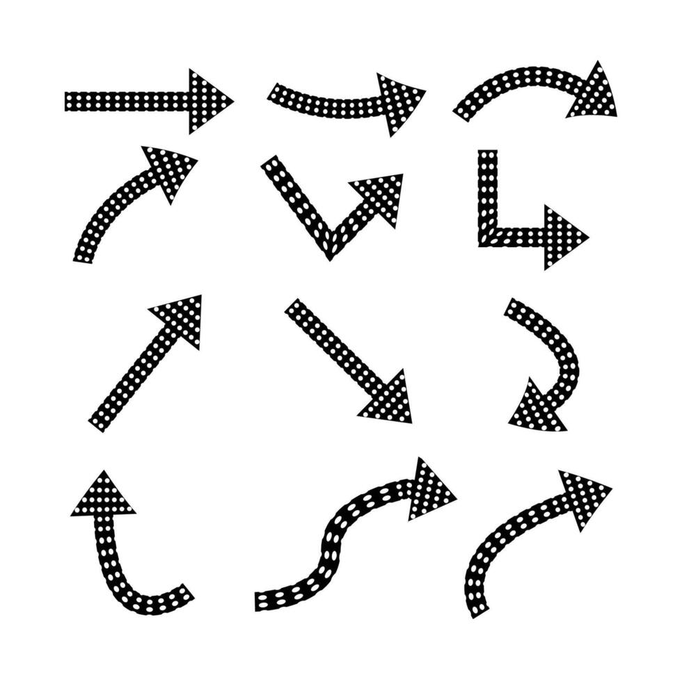 Creative arrows, collection, beautiful and stylish. Bold arrows, graphic set. graphic vector