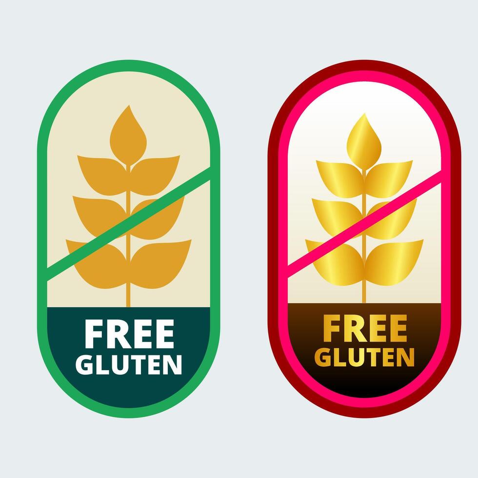 best gluten free label icon vector