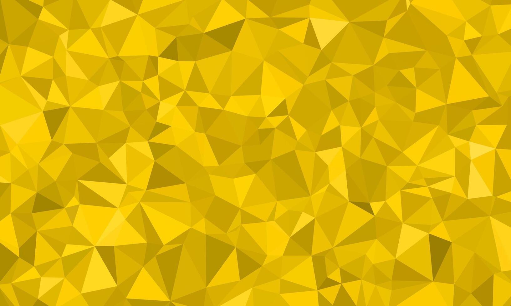Yellow butter mosaic background with polygons. Illusion irregular geometric triangle pattern texture for idea, artwork, header, advertisement, display, backdrop, branding, commercial vector