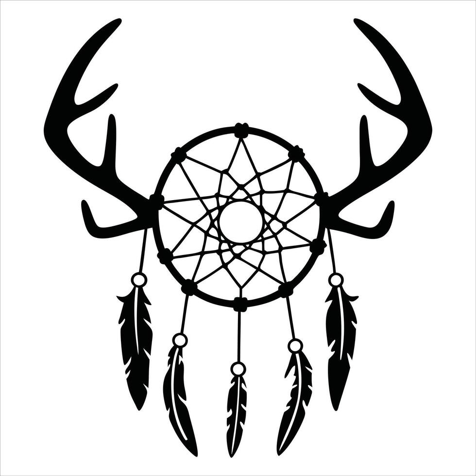 Dreamcatcher Resonating with Timeless Tradition vector