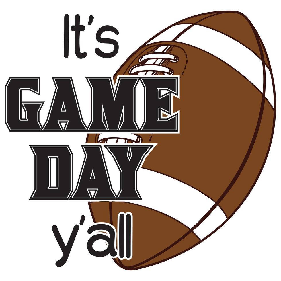 Classic Vintage Typography Tee for Football Enthusiasts vector