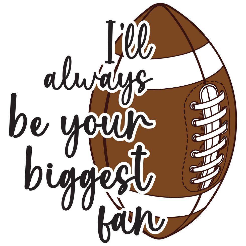 Classic Vintage Typography Tee for Football Fans vector