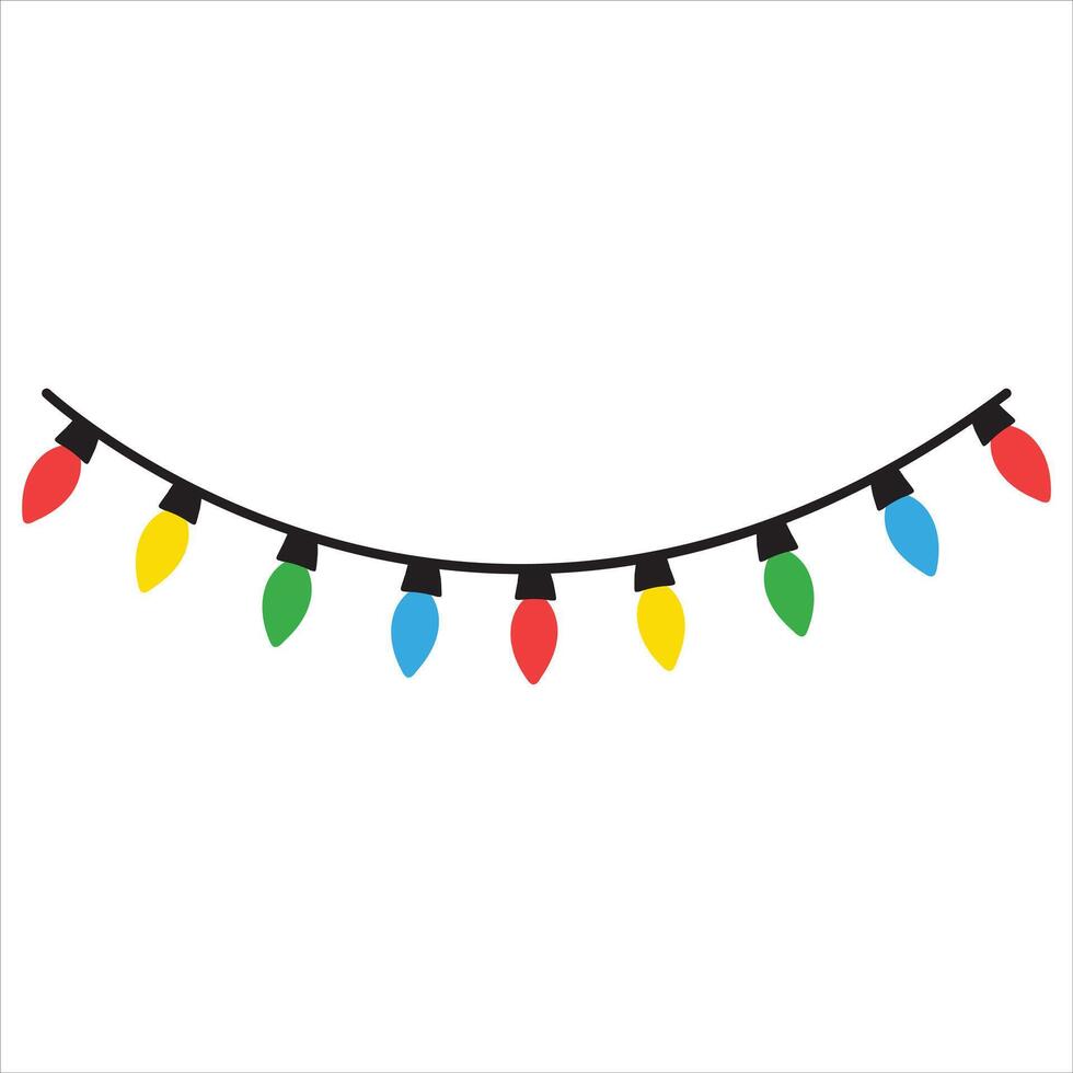 Christmas Lights Design vector