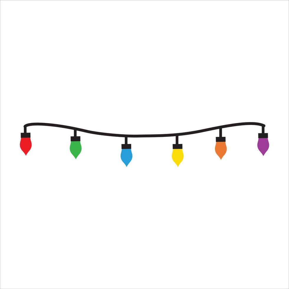 Sparkling Christmas Lights Illustration vector