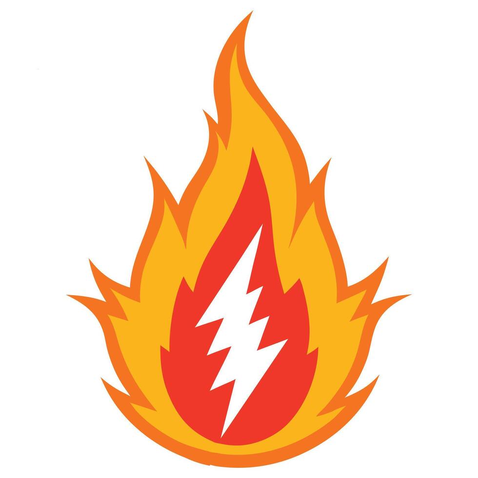 Fire Bonfire Illustration for Print and Sublimation vector