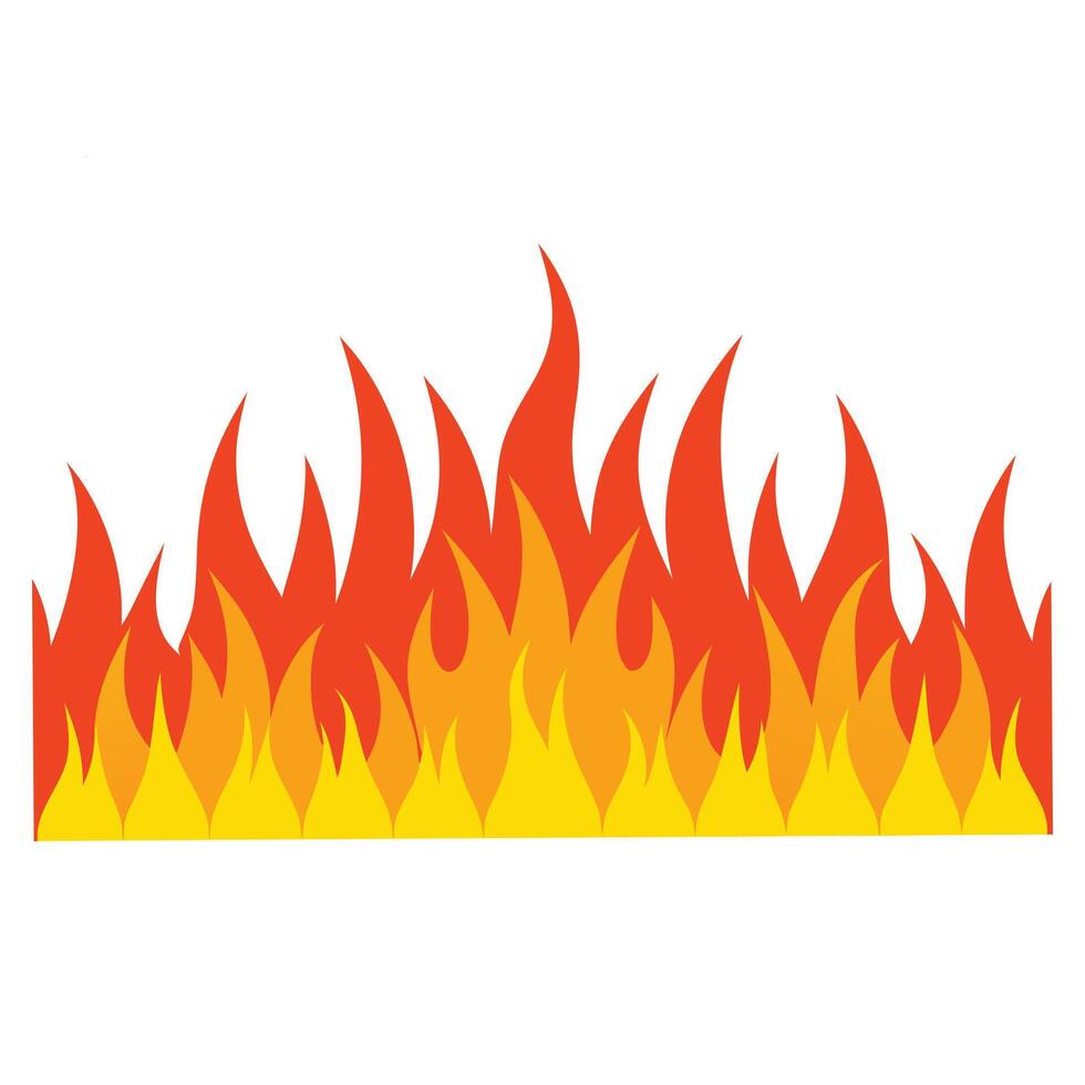 Fire Flame Illustration for Creative Design Projects vector