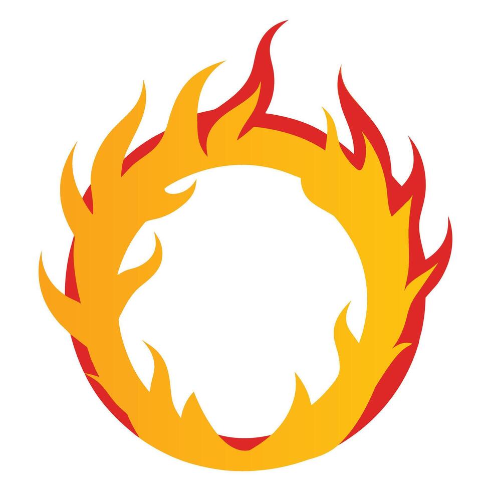 Creative Fire Flame Bonfire Clipart Artwork vector
