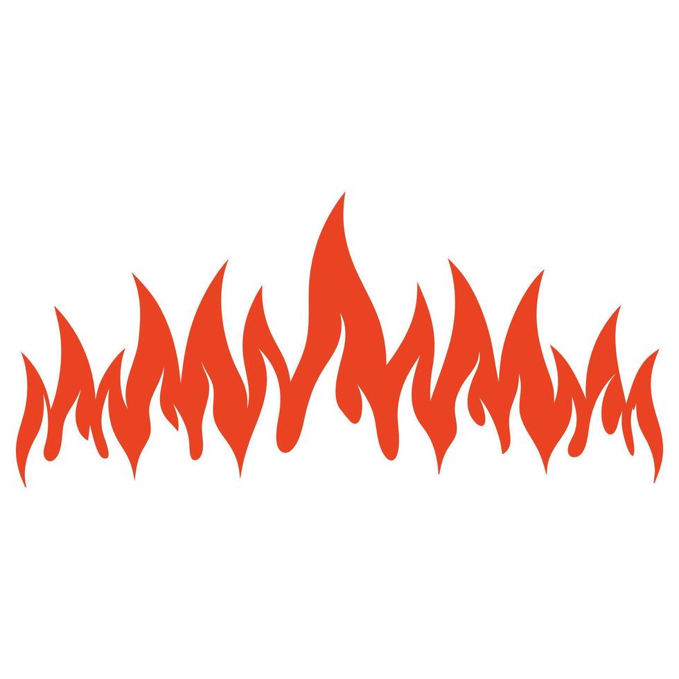 Smoldering Fire Bonfire Flame Clipart Design vector