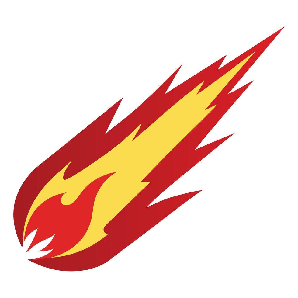 PrintIntense Red Fire Flame Design Artwork vector