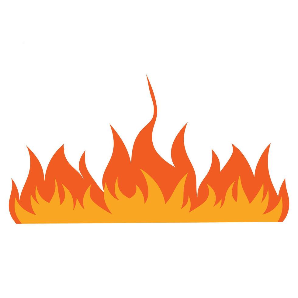 Creative Fire Flaming Clipart Design vector