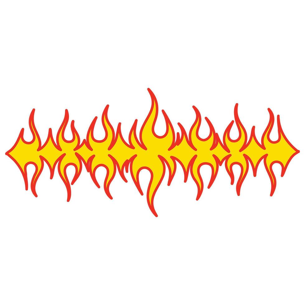 Artistic Fire Flame Sublimation Print Design vector