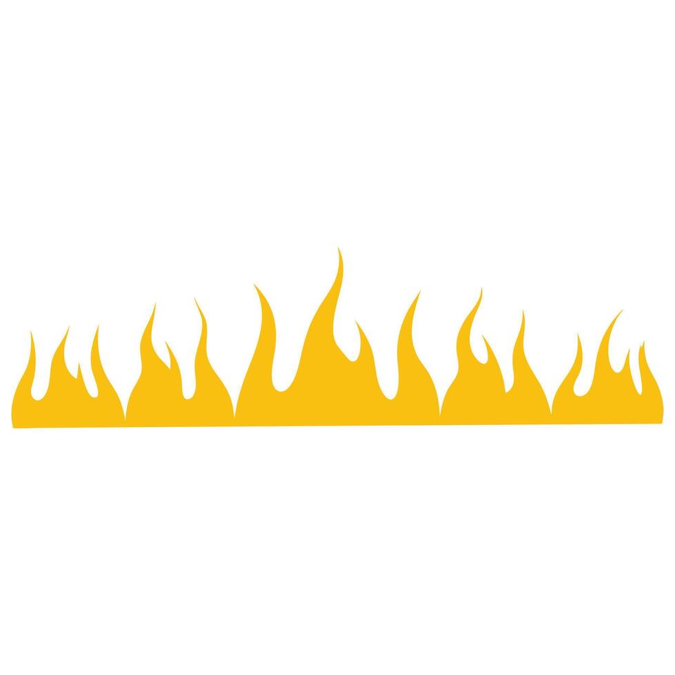 High-Impact Red Fire Flame Illustration Design vector