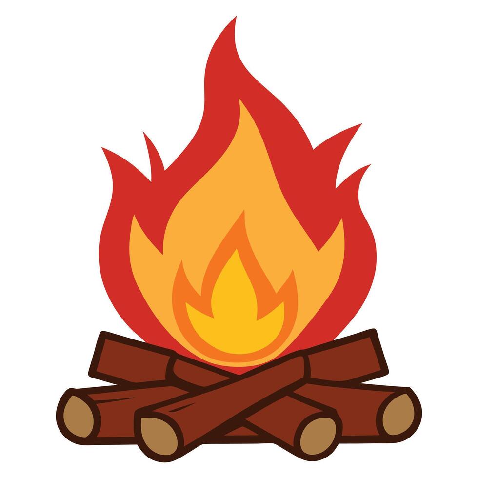 Striking Fire Flame Sublimation Art Creation vector