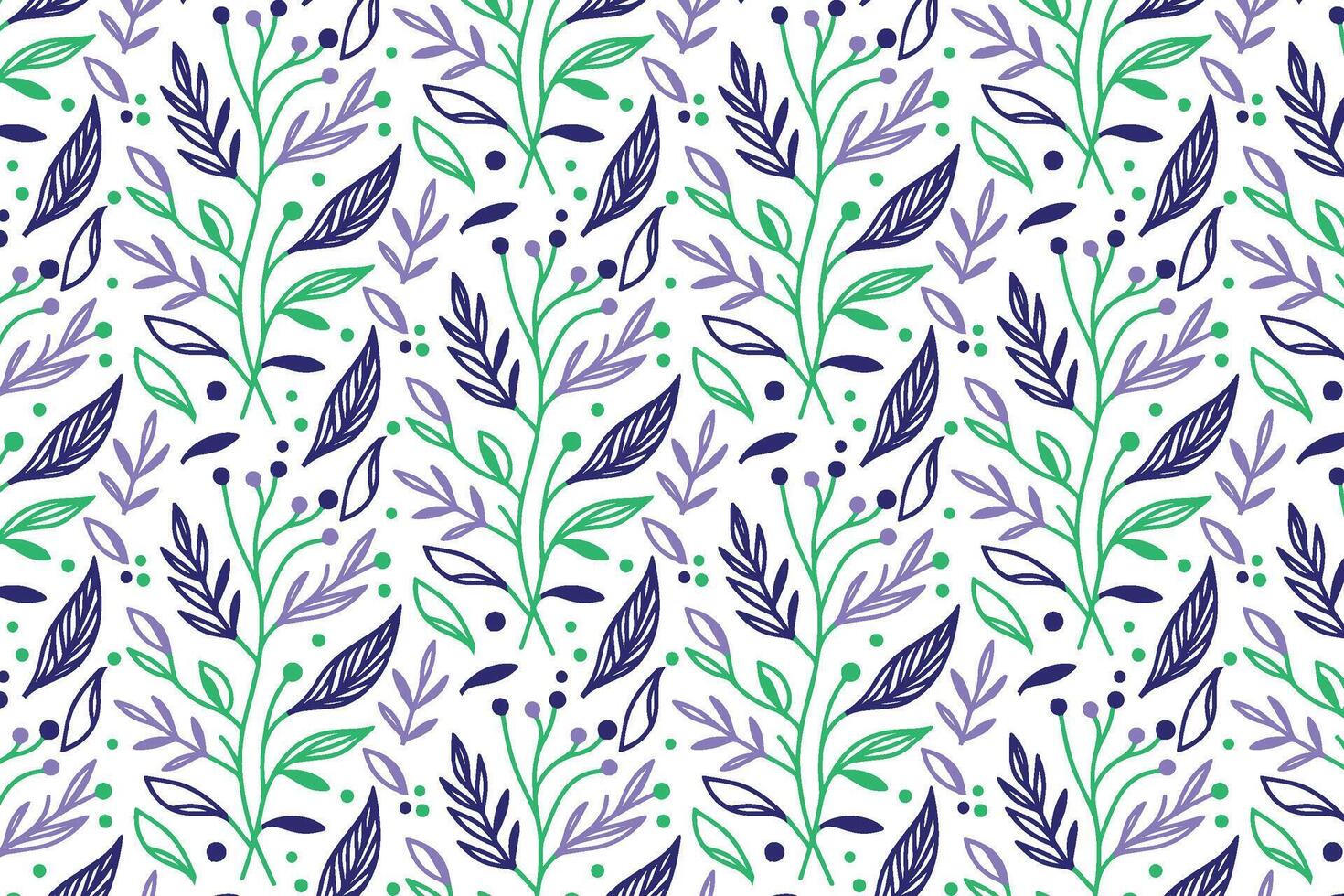trendy seamless flower pattern with modern abstract floral doodles for fashionable textile design bedsheet covers and wrapping vector