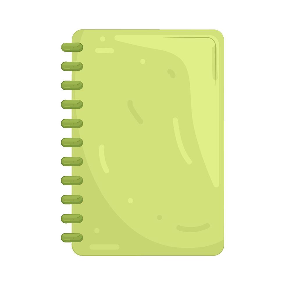 Illustration of Green Notebook vector