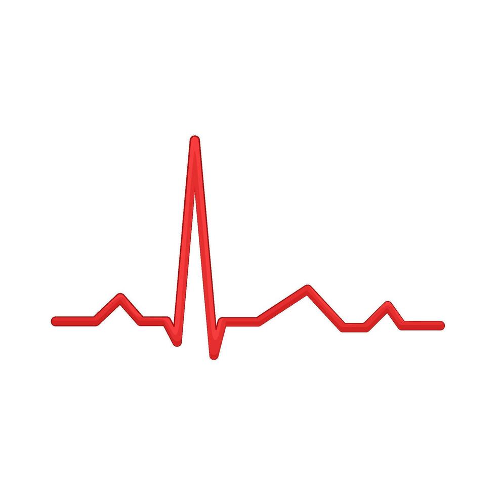 Illustration of ECG vector