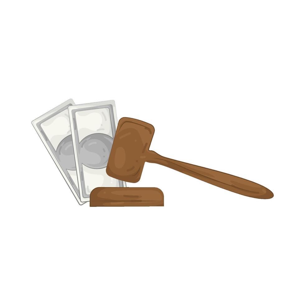 Illustration of Corrupt Judge vector