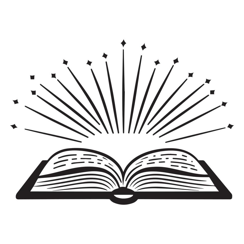 Magical Fantasy Book Illustration for Dreamers vector