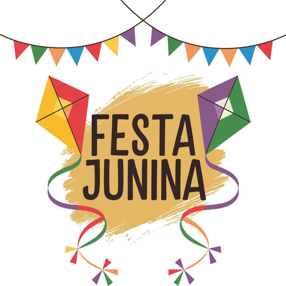 Festa junina logo vector