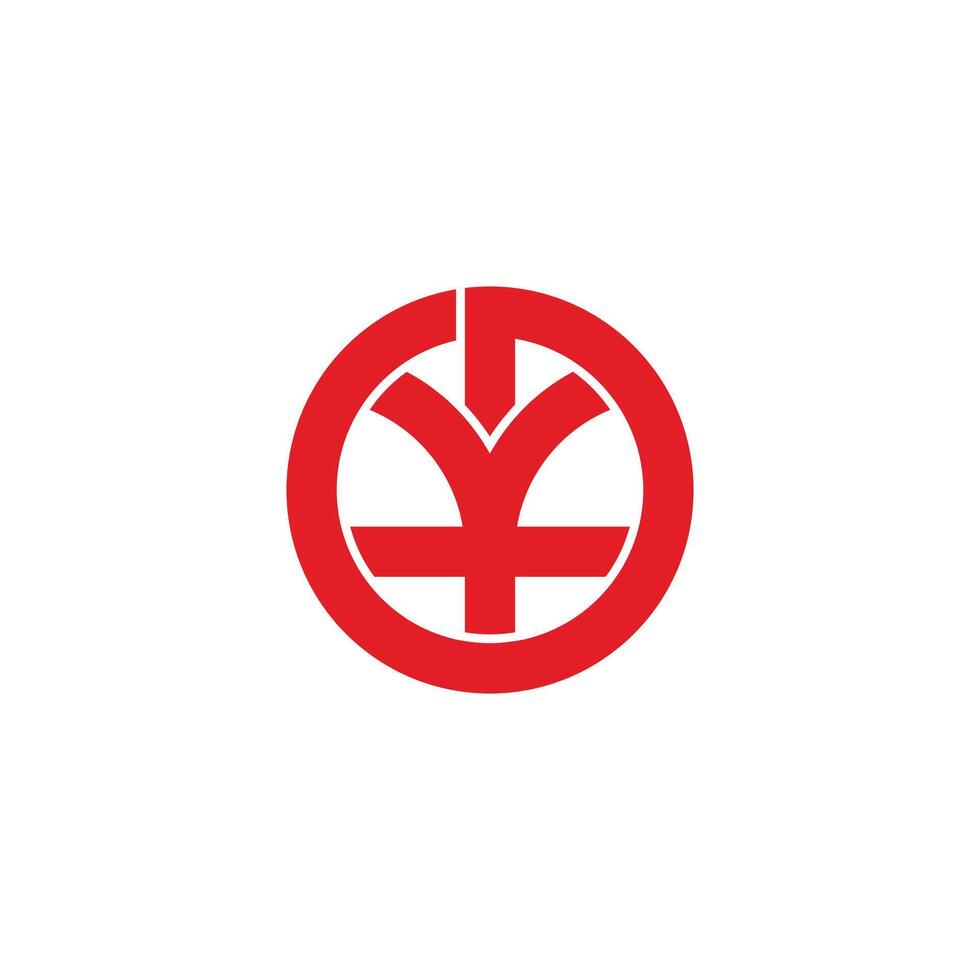 letter y asian style abstract logo vector