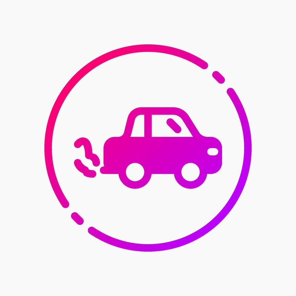 Design Illustration graphic of mini car icon with gradient style. Suitable for UI, mobile design, web design, etc. vector