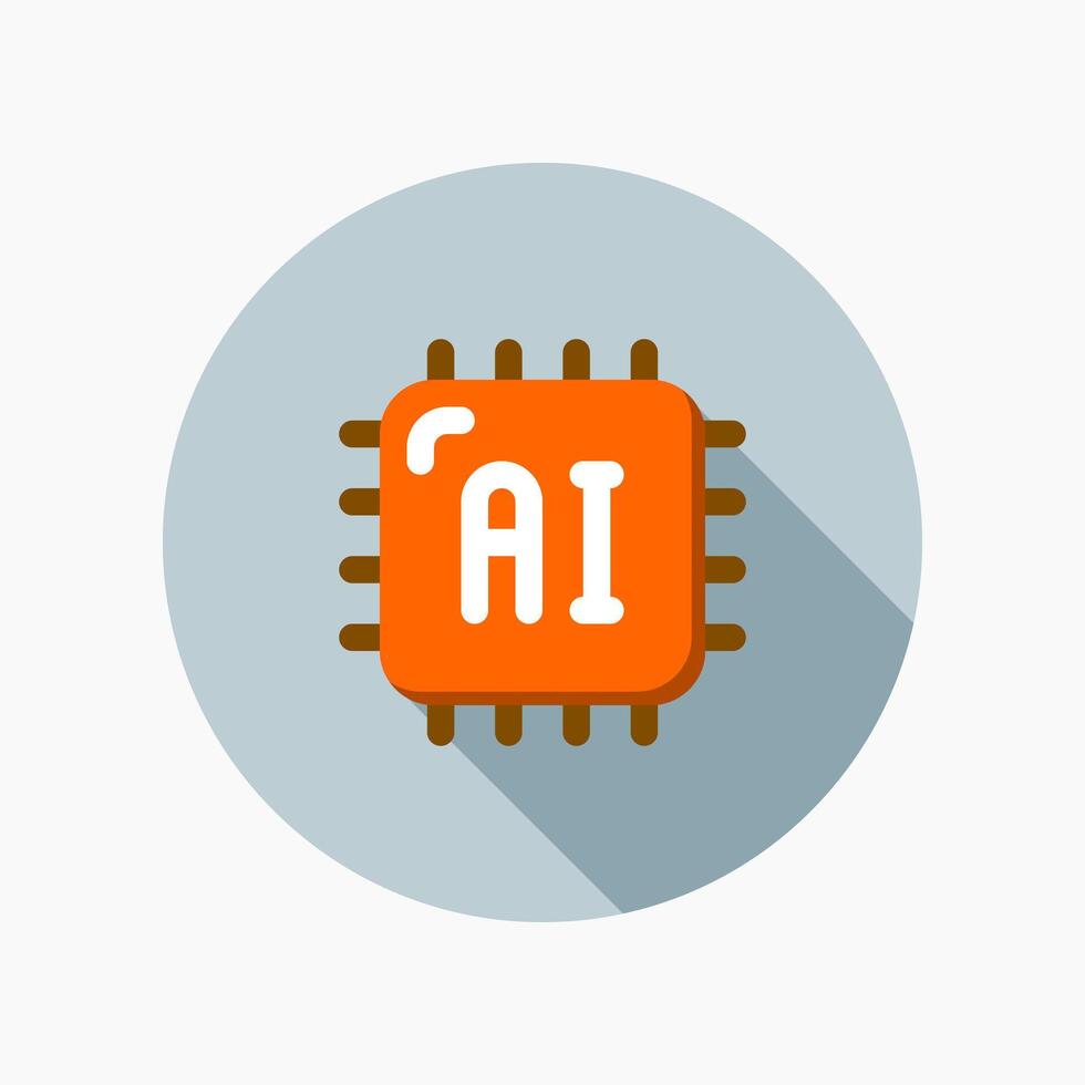 Design Illustration graphic of mini chip icon with flat style. Suitable for UI, mobile design, web design, etc. vector