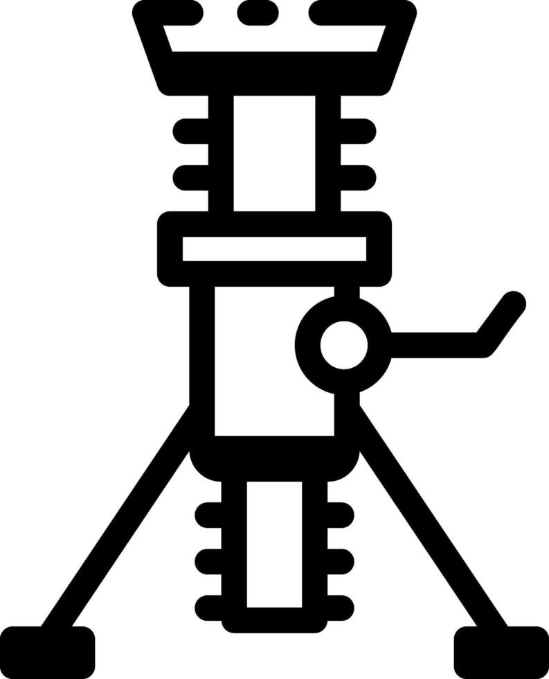 A glyph style icon of jack stand tool vector