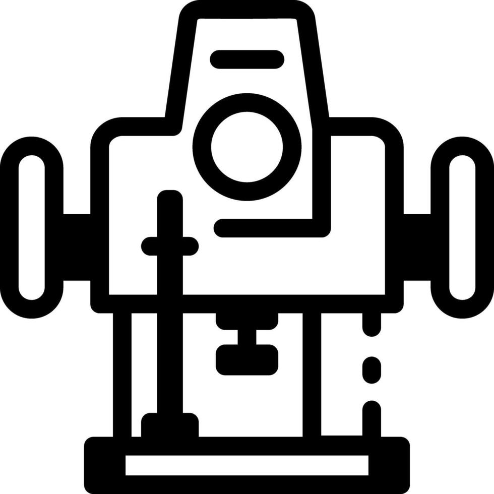 Milling cutter machine icon in glyph style vector