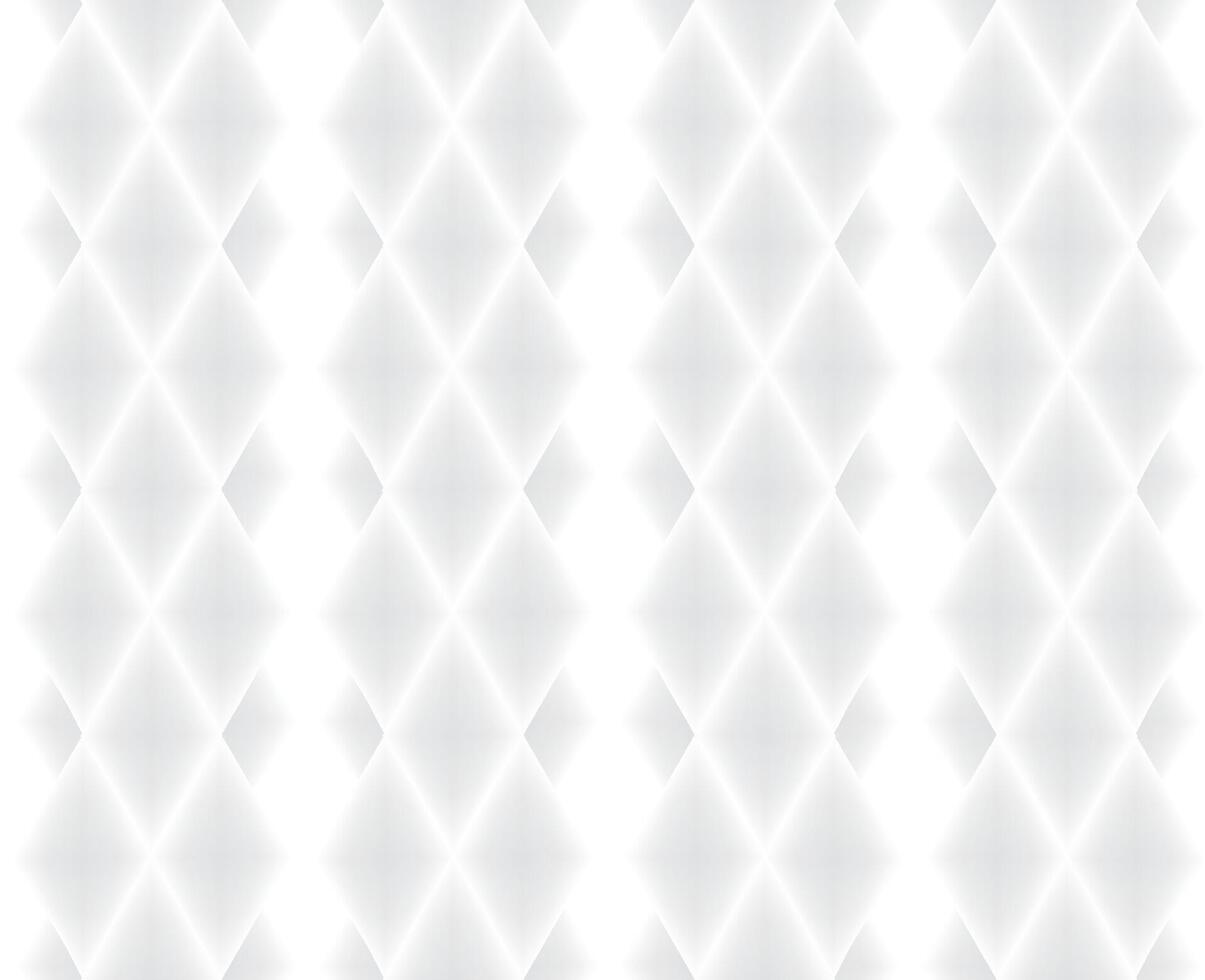 Seamless pattern with white rhombus. Diagona blurred line background. Diamond geometri ornament. Seamless monochrome rhombus texture vector