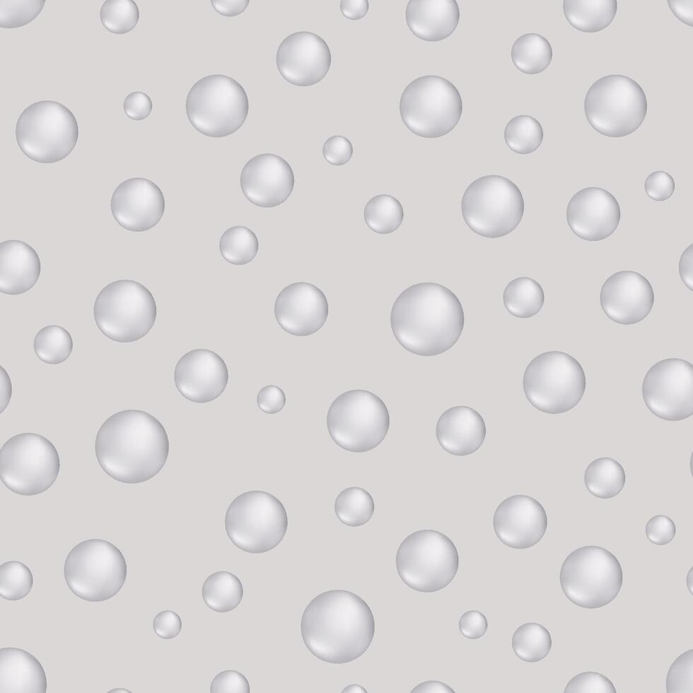 Beautiful pearl shapes flow seamless pattern. Morphing colorful blobs. Abstract bubbles 3d background. Liquid flowing colors. vector