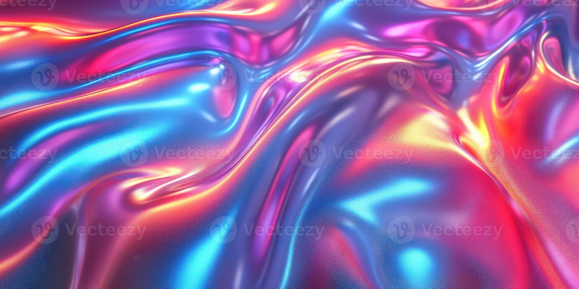 Colorful abstract waves of light creating a mesmerizing texture in vibrant hues during digital art representation photo