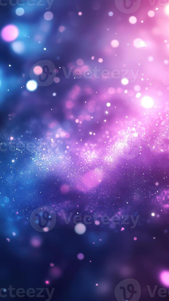 Vibrant cosmic background showcasing swirling colors and light particles in a dreamy atmosphere photo