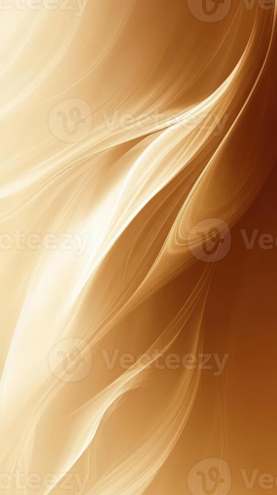 Flowing abstract patterns in warm colors create a serene atmosphere in a digital artwork presentation photo