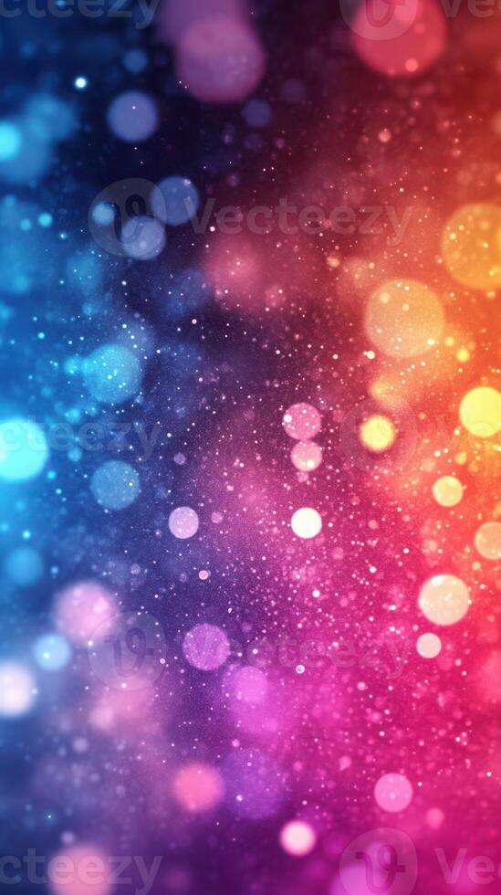 Colorful abstract background with floating bubbles creating a dreamy atmosphere in vibrant shades photo