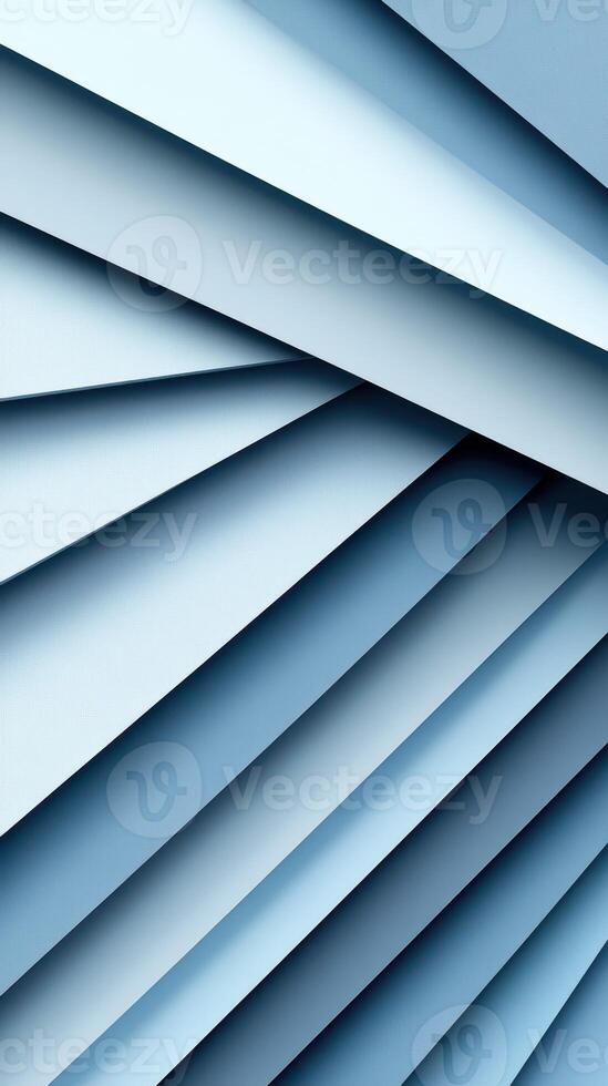 Textured layers of blue paper create an abstract design with depth and dimension in a minimalist style photo