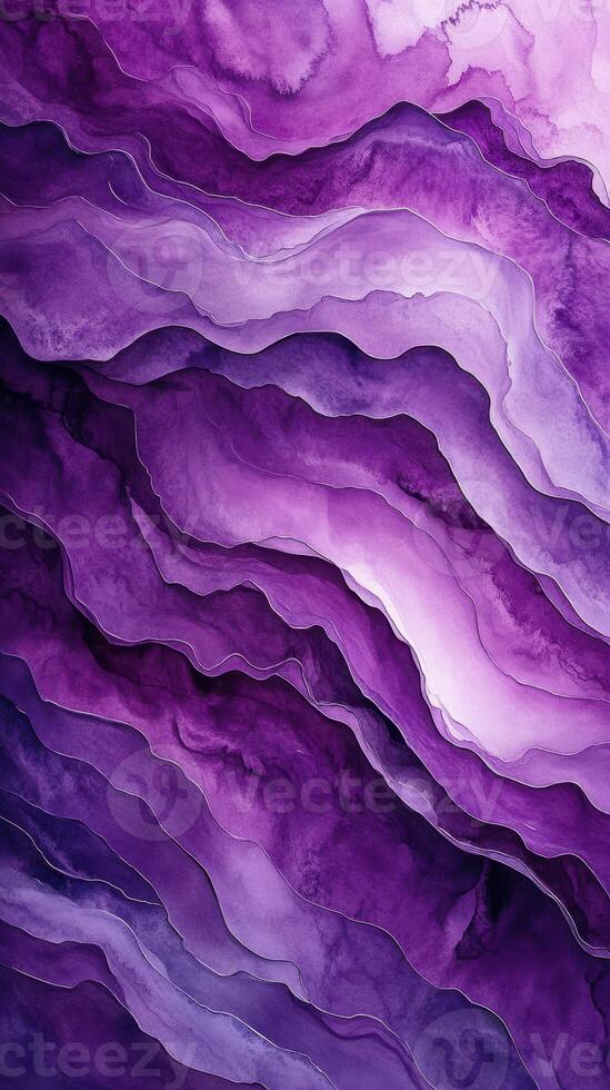 Delicate purple layers create a stunning abstract design in flowing shapes photo